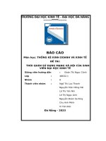 tiểu luận đề tài thói quen sử dụng mạng xã hội của sinhviên đại học kinh tế