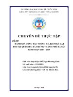 Chuyên đề thực tập: Đánh giá công tác thống kê, kiểm kê đất đai tại quận Hai Bà Trưng thành phố Hà Nội giai đoạn 2014-2019