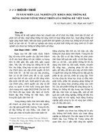 75 NĂM NHÌN LẠI, NGHIÊN CỨU KHOA HỌC THỐNG KÊ ĐỒNG HÀNH VỚI SỰ PHÁT TRIỂN CỦA THỐNG KÊ VIỆT NAM