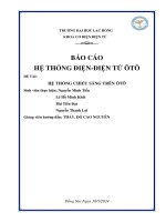 báo cáo hệ thống điện điện tử ôtô đề tài hệ thống chiếu sáng trên ôtô