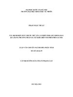 Luận văn thạc sĩ Hóa học: Xác định hợp chất thuốc trừ sâu có phốt pho (OP) trong rau, quả bằng phương pháp sắc ký khí ghép nối khối phổ (GC/MS)