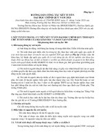 PHỤ LỤC 1 HƯỚNG DẪN CÔNG TÁC XÉT TUYỂN ĐẠI HỌC CHÍNH QUY NĂM 2024