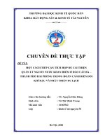 Chuyên đề thực tập: Một cách tiếp cận tích hợp để cải thiện quản lý nguồn nước khan hiếm ở đảo Cát Bà - thành phố Hải Phòng trong hoàn cảnh biến đổi khí hậu và phát triển du lịch