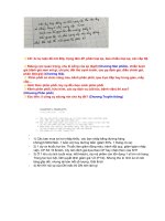 Một số câu hỏi tự luận