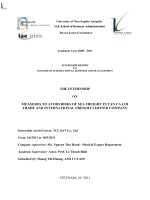 measures to avoid risks of sea freight in tan ca loi trade and intertional freight limited company