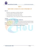 Bài giảng kiến trúc máy tính   it02   Đại học mở hà nội