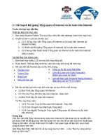 2 1 KẾ HOẠCH BÀI GIẢNG TỔNG QUAN VỀ INTERNET VÀ AN TOÀN TRÊN INTERNET 10 ĐIỂM