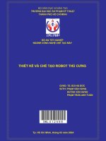 thiết kế và chế tạo robot thú cưng