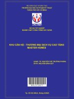 khu căn hộ thương mại dịch vụ cao tầng master homes