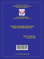 sử dụng phần mềm techstream trong chẩn đoán động cơ