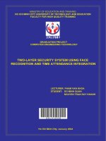two layer security system using face recognition and time attendance integration