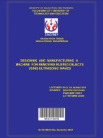 designing and manufacturing a machine for removing rusted objects using ultrasonic waves