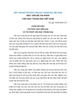 MẤY VẤN ĐỀ THI PHÁP VĂN HỌC TRUNG ĐẠI VIỆT NAM