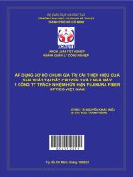 áp dụng sơ đồ chuỗi giá trị cải thiện hiệu quả sản xuất tại dây chuyền 1 và 2 nhà máy 1 công ty trách nhiệm hữu hạn fujikura fiber optics việt nam