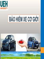 bảo hiểm xe cơ giới