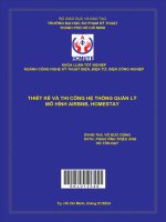 thiết kế và thi công hệ thống quản lý mô hình airbnb homestay