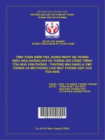 tính toán kiểm tra dựng revit hệ thống điều hòa không khí và thông gió công trình tòa nhà văn phòng thương mại hạng a cmc tower và mô phỏng cho một phòng họp của tòa nhà