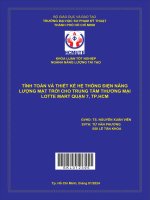 tính toán và thiết kế hệ thống điện năng lượng mặt trời cho trung tâm thương mại lotte mart quận 7 tp hcm