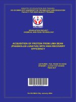 acquisition of protein from lima bean phaseolus lunatus with high recovery efficiency