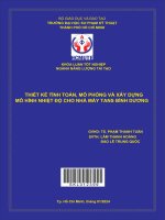 thiết kế tính toán mô phỏng và xây dựng mô hình nhiệt độ cho nhà máy tans bình dương
