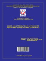 design and optimization of approximate adder using advanced cmos technology