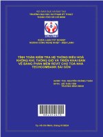 tính toán kiểm tra hệ thống điều hòa không khí thông gió và triển khai bản vẽ bằng phần mềm revit cho tòa nhà techcombank sài gòn