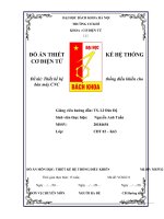 đồ án thiết kế hệ thống cơ điện tử đề tài thiết kế hệ thống điều khiển cho bàn máy cnc