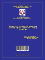 nguyên cứu thi công một số mô đun linh kiện tử cơ bản phục vụ cho giảng dạy