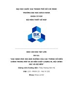 xác định mức độ ảnh hưởng của các thông số điều chỉnh trong máy in 3d đến chất lượng in độ chính xác và độ bền