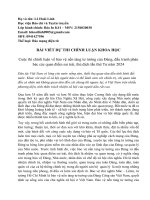 Lê hoài linh   2156020030 chính luận khoa học