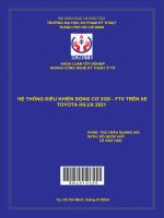 hệ thống điều khiển động cơ 2gd ftv trên xe toyota hilux 2021