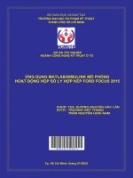 ứng dụng matlab simulink mô phỏng hoạt động hộp số ly hợp kép ford focus 2015