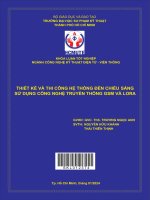 thiết kế và thi công hệ thống đèn chiếu sáng sử dụng công nghệ truyền thông gsm và lora