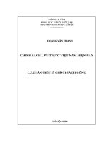 Chính sách lưu trữ ở Việt Nam hiện nay