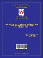 thiết kế chế tạo tủ điện điều khiển hệ thống trữ đông giải nhiệt gió sử dụng plc siemen s7 1200
