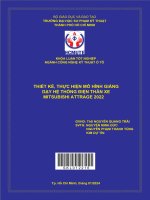 thiết kế thực hiện mô hình giảng dạy hệ thống điện thân xe mitsubishi attrage 2022