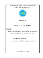 Hoàn thiện công tác quản trị nguồn nhân lực tại công ty cổ phần incomtech việt nam