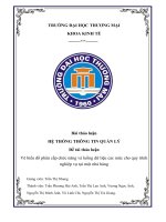 Vẽ biểu đồ phân cấp chức năng và luồng dữ liệu các mức cho quy trình nghiệp vụ tại một nhà hàng, 9.4 điểm