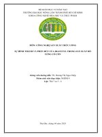 MÔN CÔNG NGHỆ SẢN XUẤT THỨC UỐNG SỰ HÌNH THÀNH VÀ PHÂN HỦY CỦA DIACETYL TRONG SẢN XUẤT ĐỒ UỐNG CÓ CỒN
