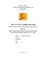 Đồ Án tốt nghiệp thiết kế hệ thống phân loại sản phẩm bằng mã qr code sử dụng plc s7 1200