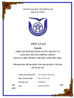 Thiết kế poster phòng chống bạo lực học đường cho học sinh Tiểu học