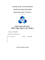 [HCMUT] BÀI TẬP LỚN Thực tập Cơ Kỹ Thuật 2 (có code ANSYS APDL)