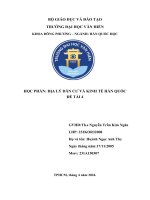 hãy làm rõ đặc điểm vị trí địa lý và yếu tố con người ảnh hưởng đến nền kinh tế của hàn quốc