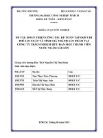 hoàn thiện công tác kế toán tập hợp chi phí sản xuất và tính giá thành sản phẩm tại công ty trách nhiệm hữu hạn một thành viên nước ngầm sài gòn