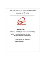 bài tập lớn môn học mô phỏng hệ thống mạng truyền thông đề tài mô phỏng quá trình thu phát hệ thống thông tin vệ tinh vinasat