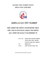 điều khiển hệ thống smarthome theo tiêu chuẩn knx bằng giọng nói thông qua thiết bị ngoại vi raspberry pi