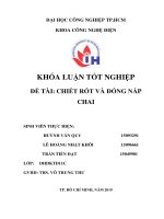 chiết rót và đóng nắp chai