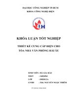 thiết kế cung cấp điện cho tòa nhà hải âu