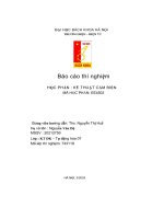 báo cáo thí nghiệm học phần kỹ thuật cảm biến