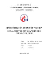 thiết kế cung cấp điện cho chung cư 20 tầng khóa luận tốt nghiệp khoa công nghệ điện